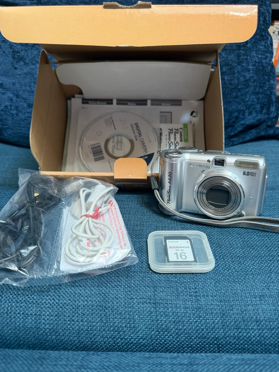 Canon PowerShot A630 Vintage Digicam - Original Box & Extras