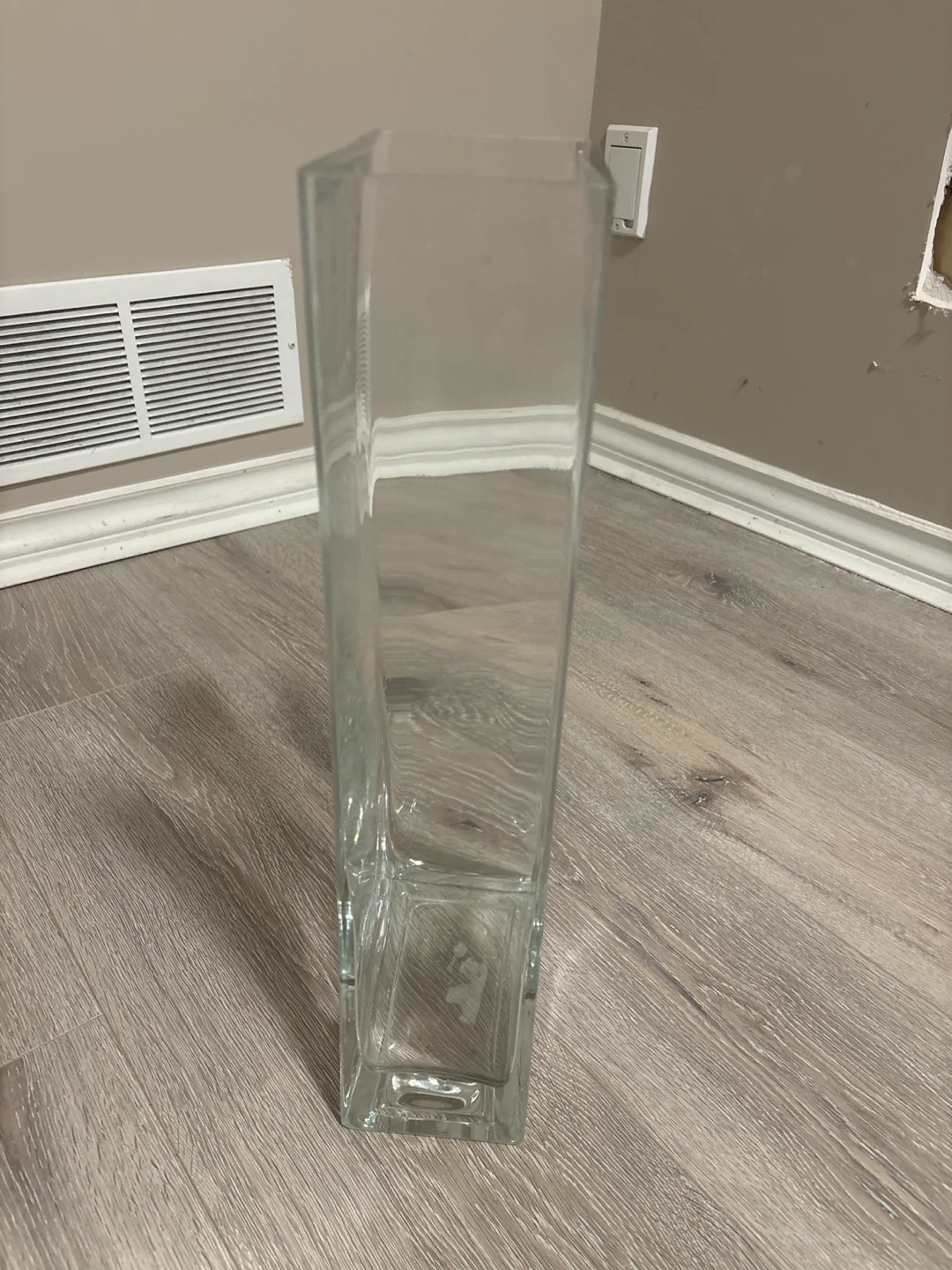 Clear Glass Tall Vase - photo 4