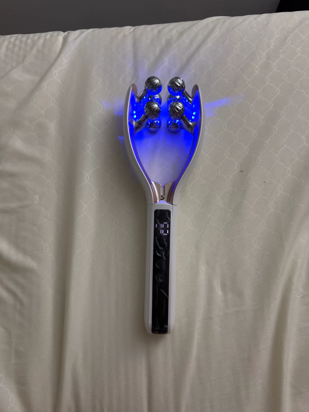 Rechargeable Facial Roller Massager with LED Therapy - photo 2