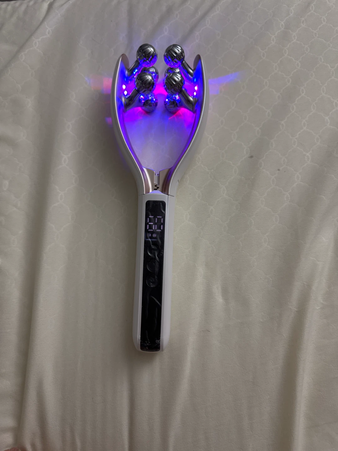 Rechargeable Facial Roller Massager with LED Therapy - photo 3