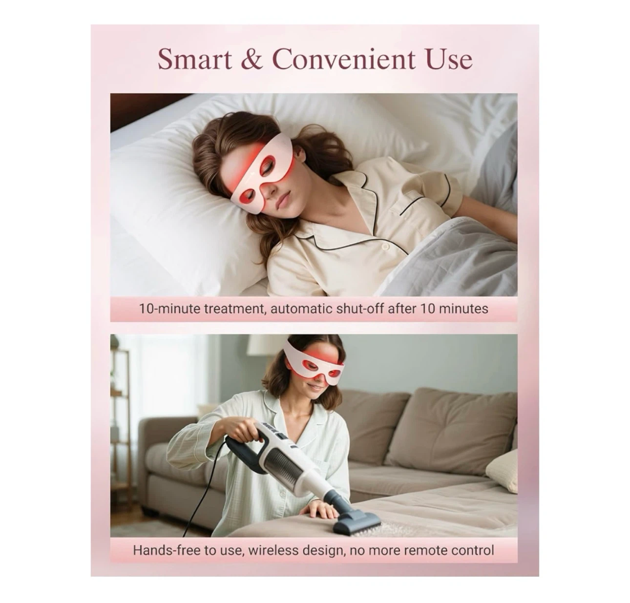 Brand new Under Eyes Red Light Mask for Eyes with 4 Light Modes - photo 5