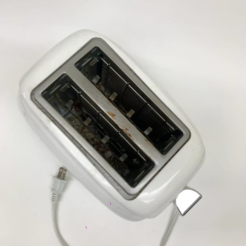 2 Slice Toaster White Kitchen Appliance Breakfast Sunbeam 800W - photo 2