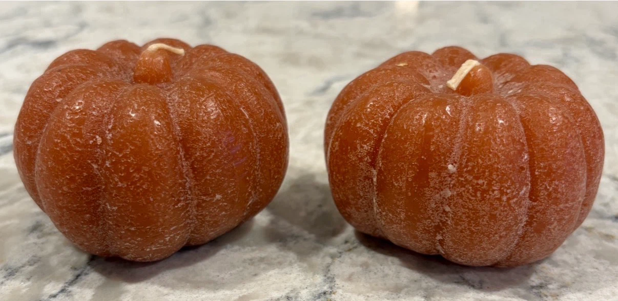 Pair of Pumpkin Shaped Candles