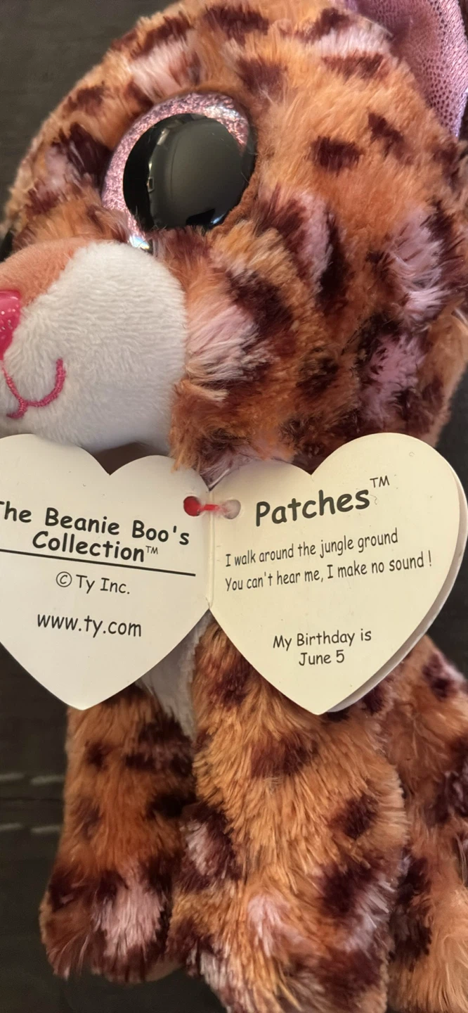 New w tags Ty Beanie Boo's Patches Leopard Plush Toy - photo 4