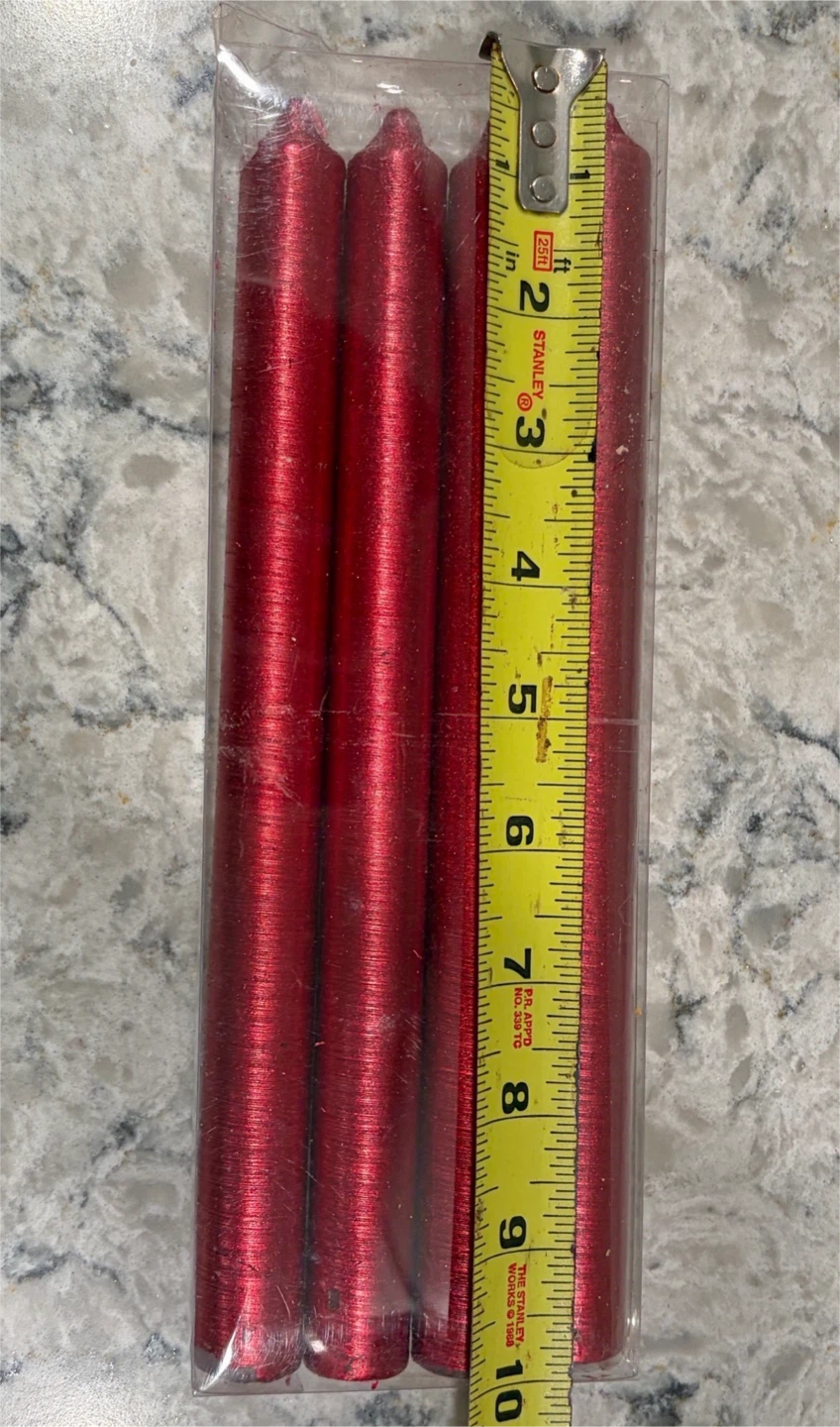 Christmas Forever Red Taper Candles (4-Pack) - photo 4
