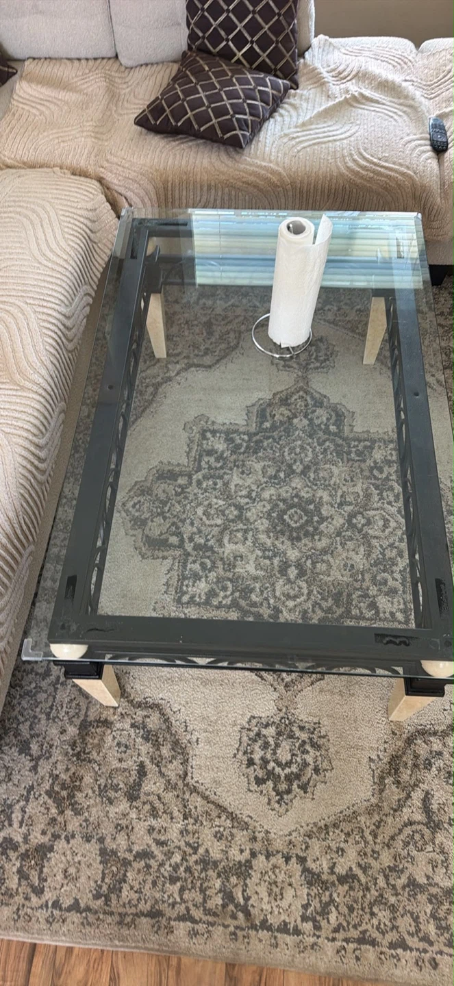 Glass Top Coffee Table