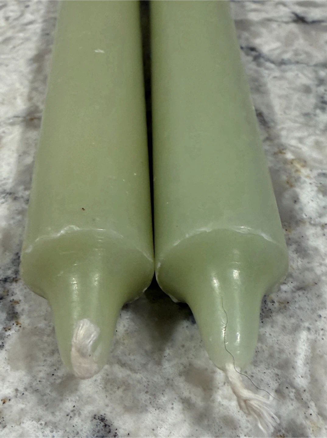 Two Green Tapered Candles - photo 2