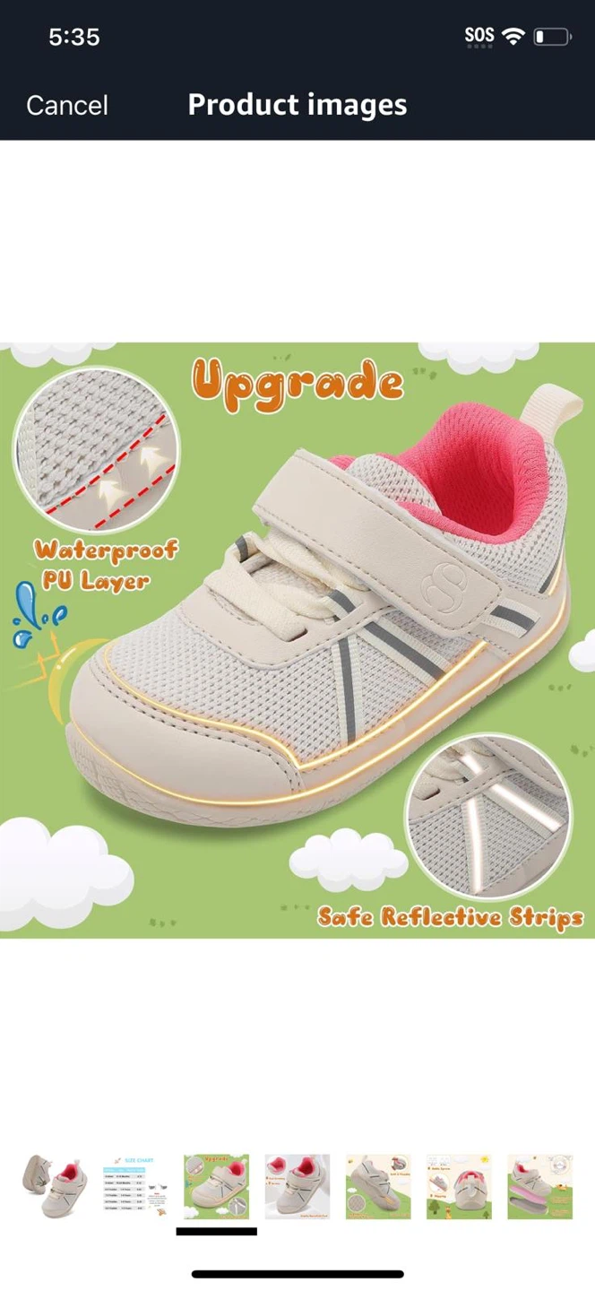 New-Kids' Waterproof Sneakers
