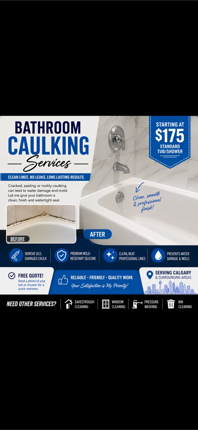Bathroom caulking
