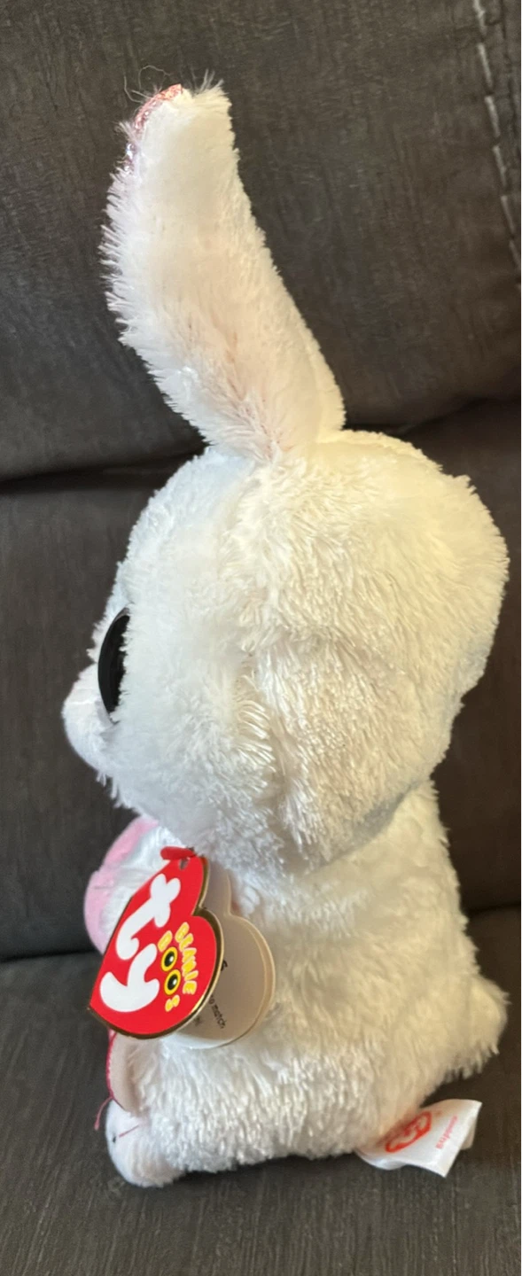 New w tags Ty Beanie Boo's Slippers Bunny Plush Toy - photo 2