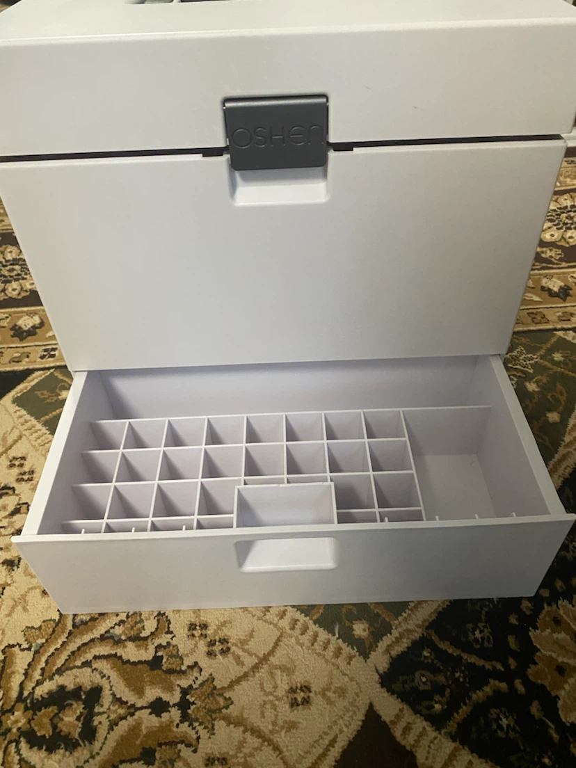 OSHEN Makeup Organizer Cosmetic Storage Box with Drawer - photo 2