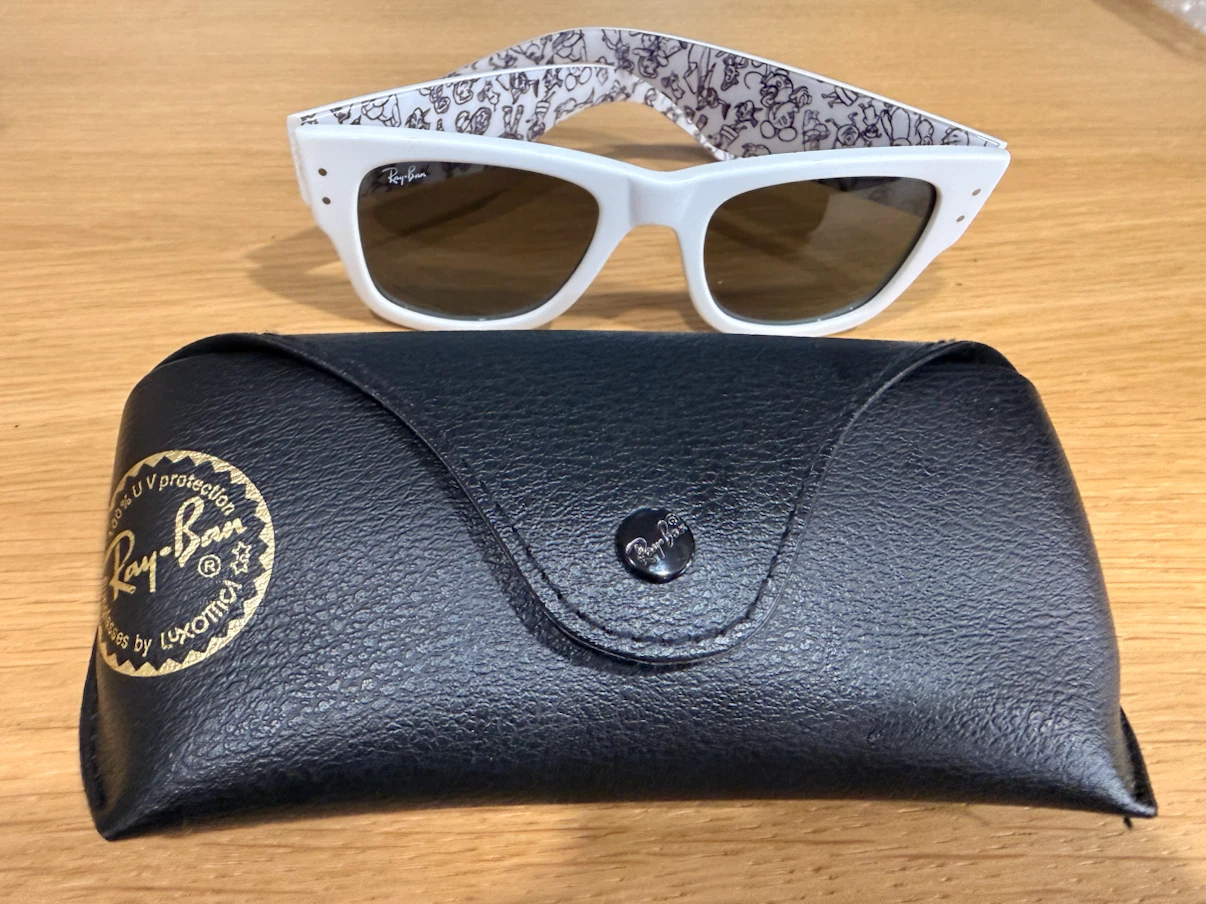 Ray-Ban x Disney 100 White Sunglasses