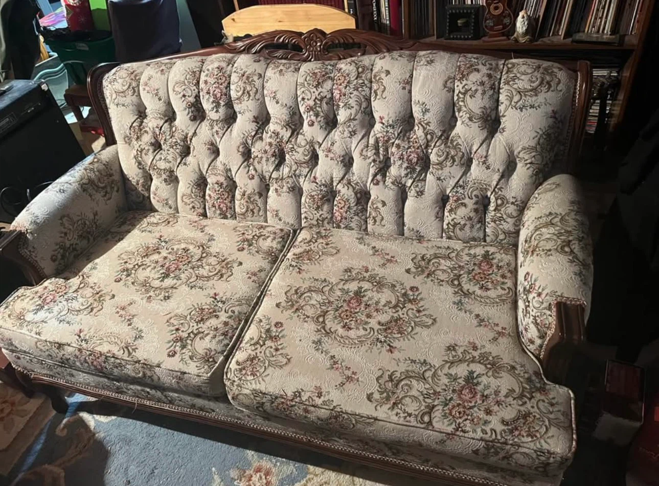 2 matching Victorian Style Loveseats