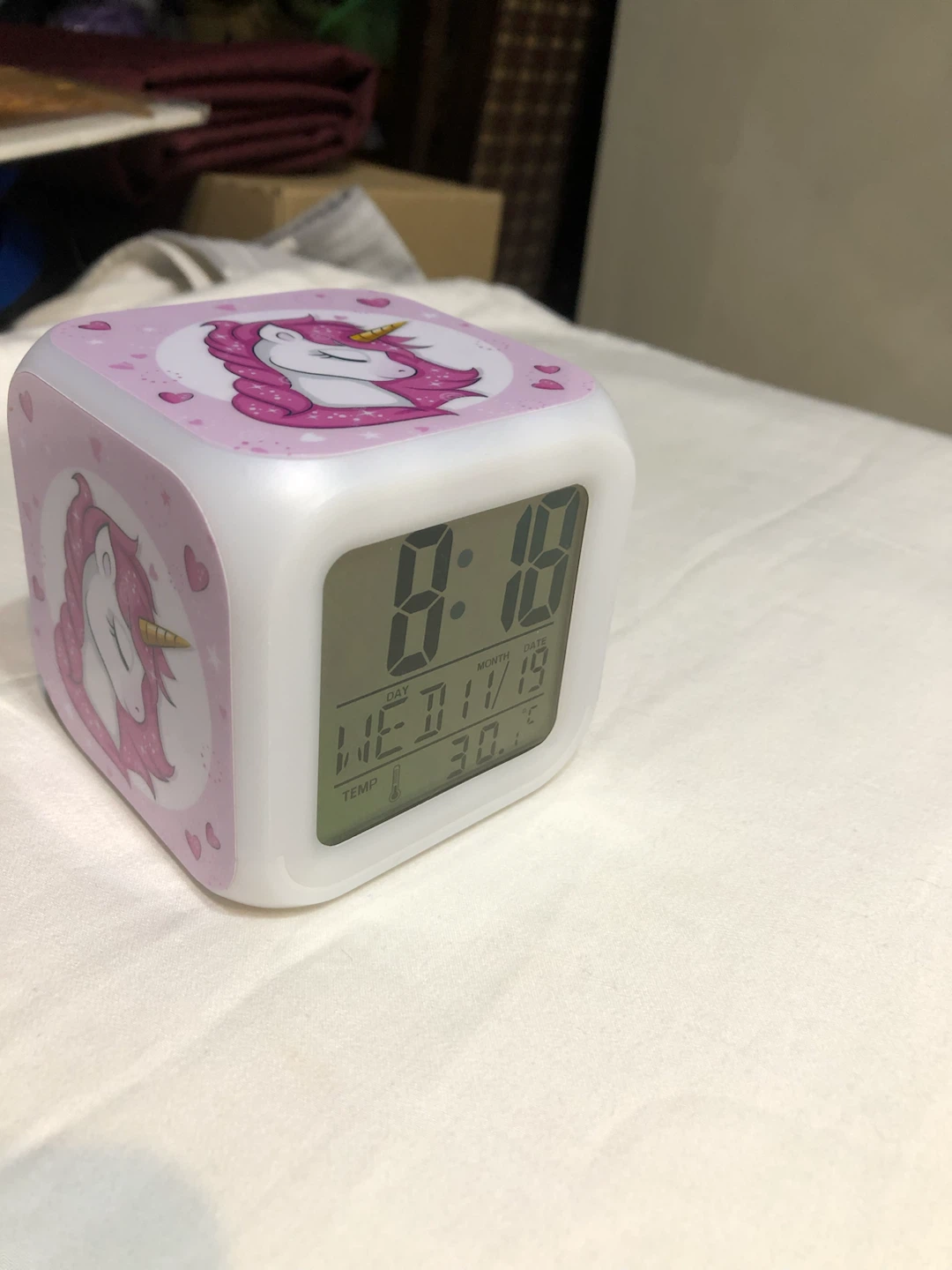 New-Unicorn Colour Changing Alarm Clock