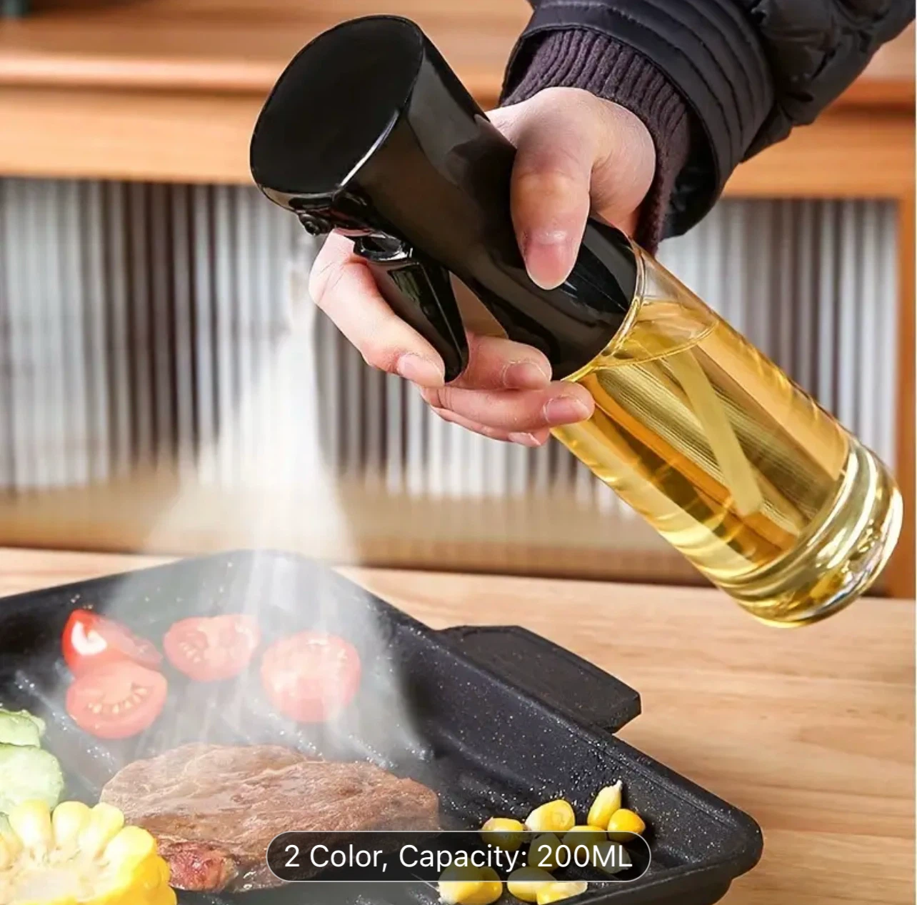 New-Plastic 200ML Oil Sprayer Bottle