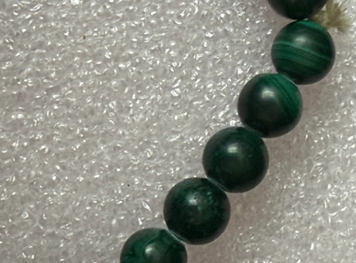 Malachite  Gorgeous Green Beaded Bracelet - photo 2