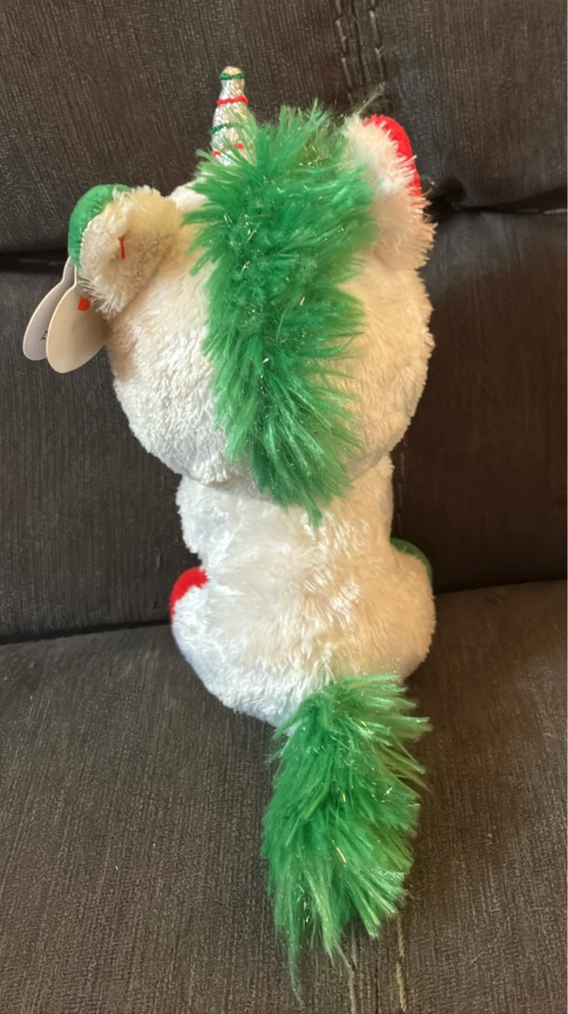 New w tags Ty Beanie Boo's Candy Cane Unicorn Plush - photo 3