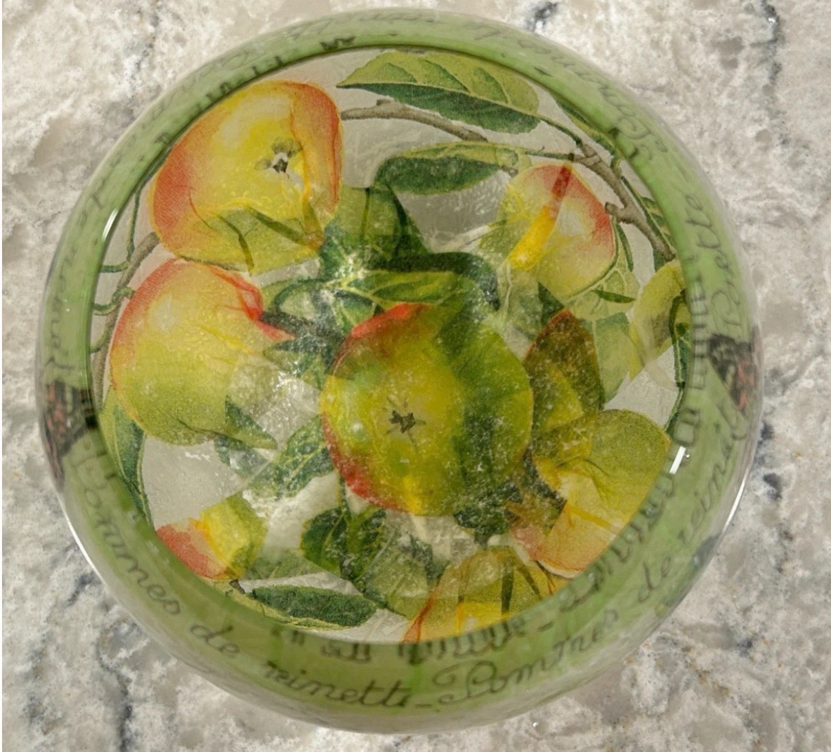 Romance Lights Glass Apple Votive Candle Holder - photo 2