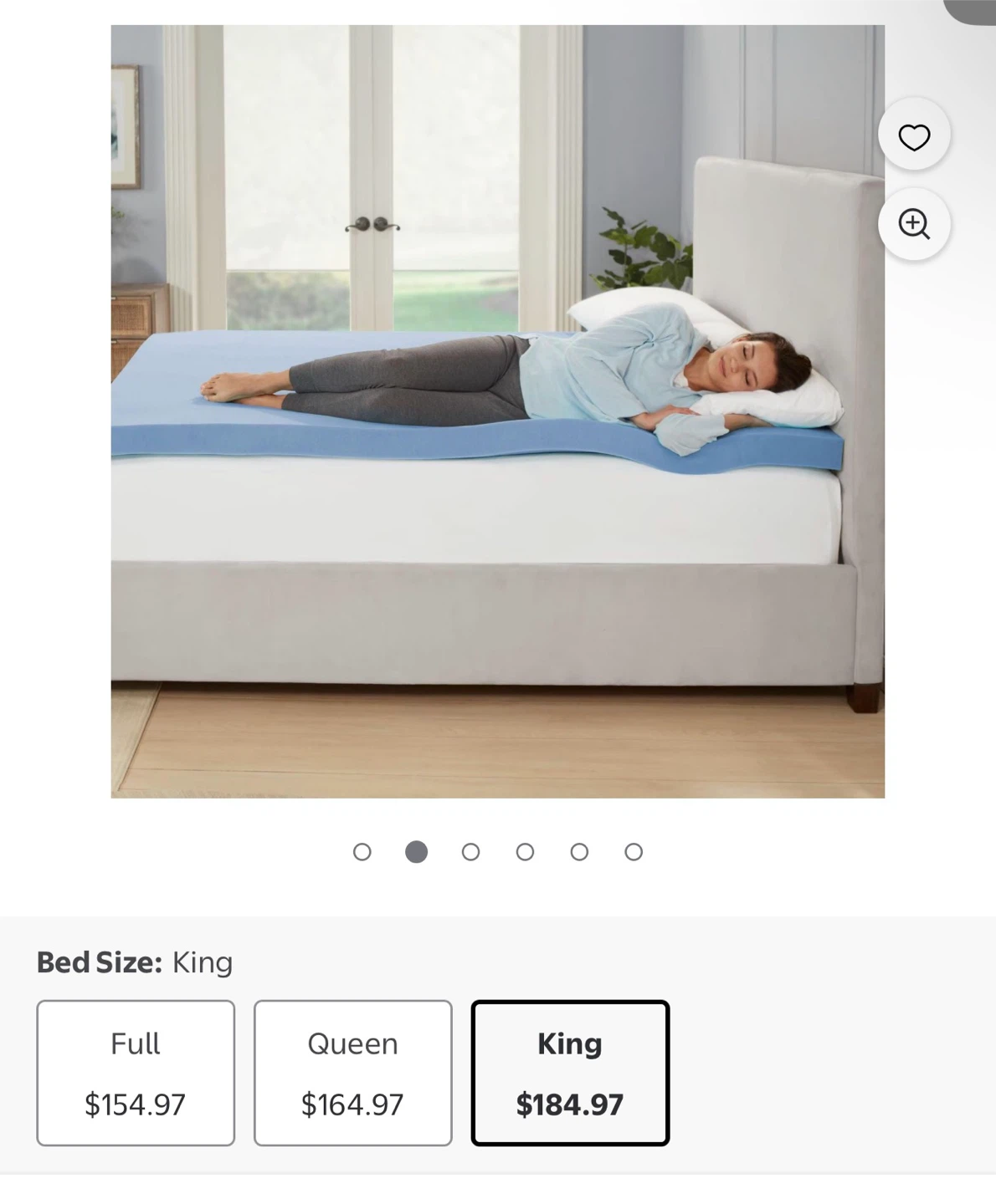 Dream Serenity 3-Inch Gel Memory Foam Mattress Topper - King
