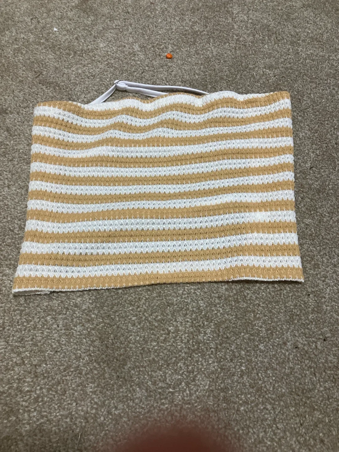 Striped Strapless Tube Top