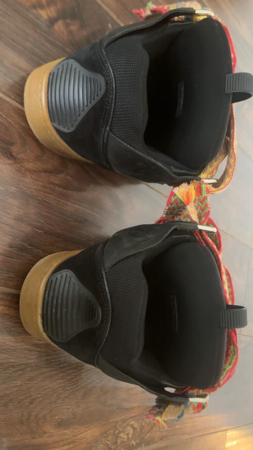 Black  lanvins crub sneakers with colourful laces - photo 4