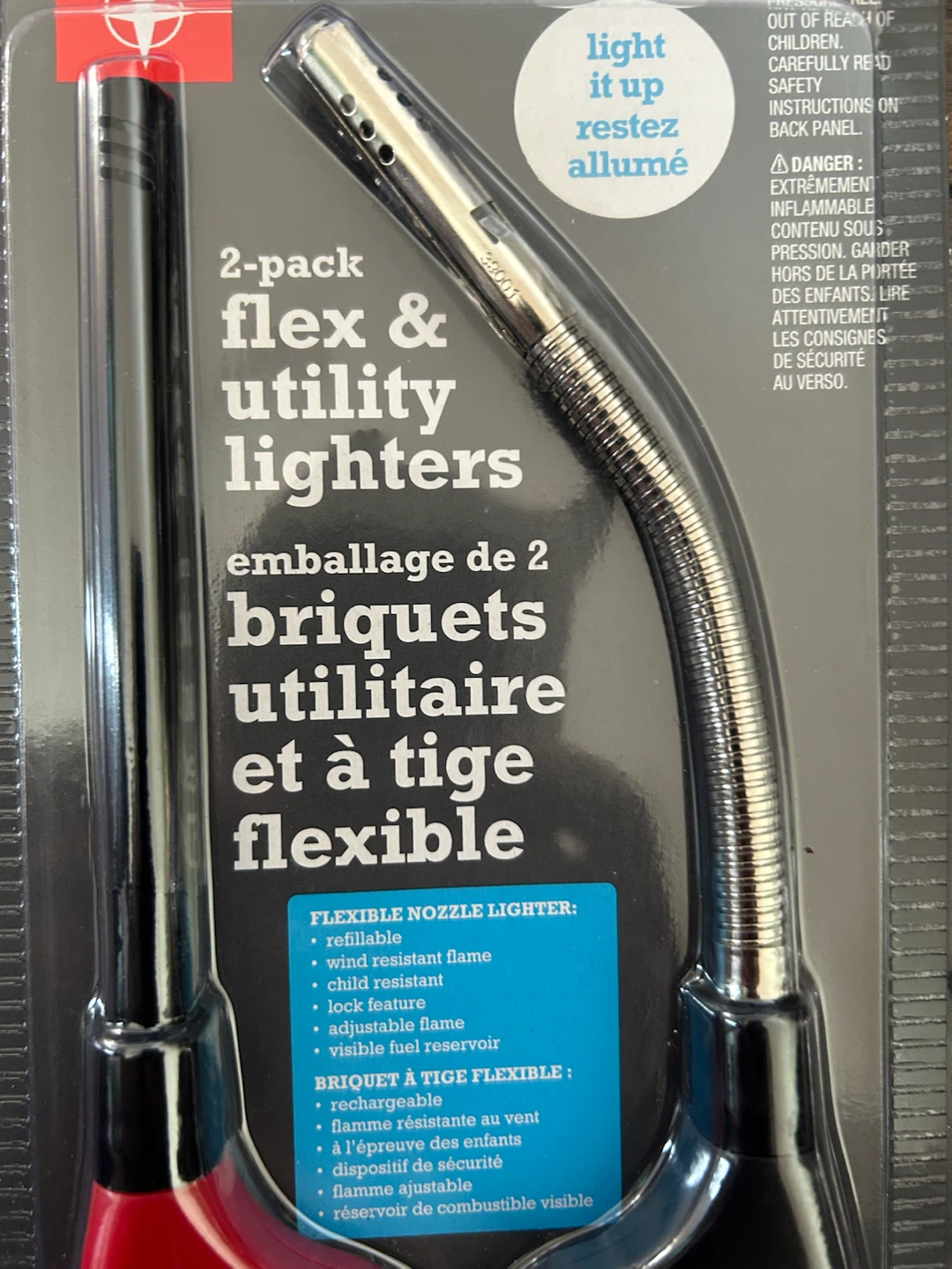 Brand new Terra Gear 2-Pack Flex & Utility Lighters
