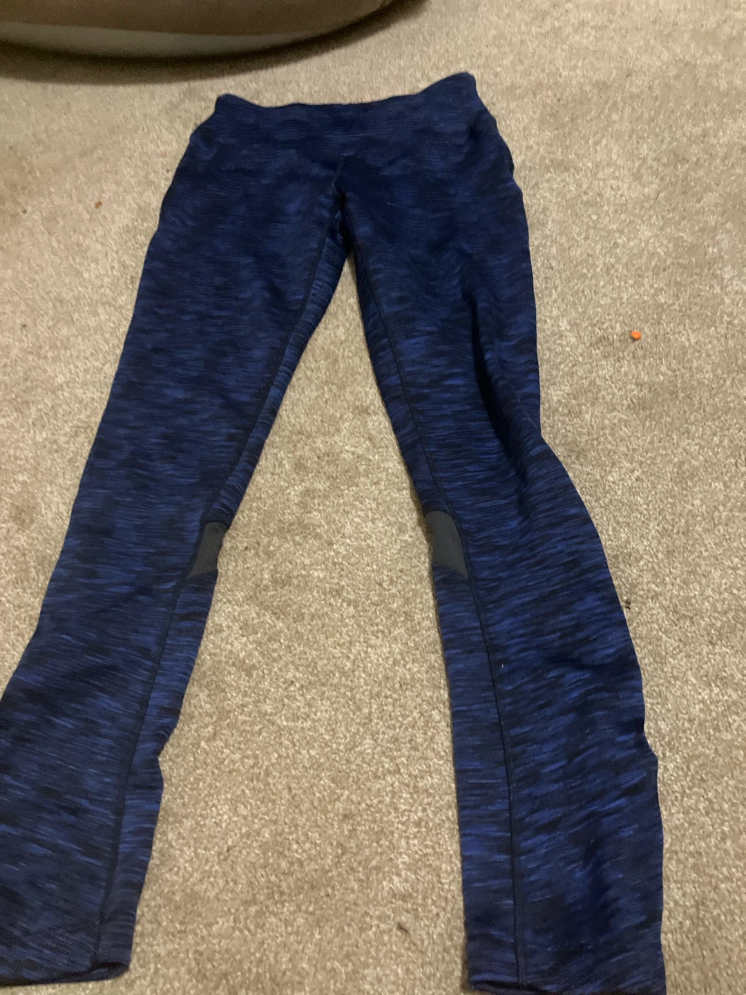 Blue Marled Athletic Leggings