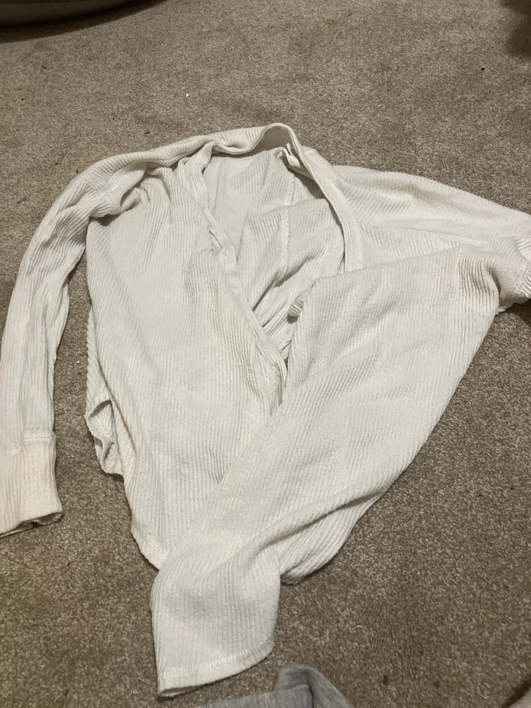 Bluenotes Cream Ribbed Cardigan M/M