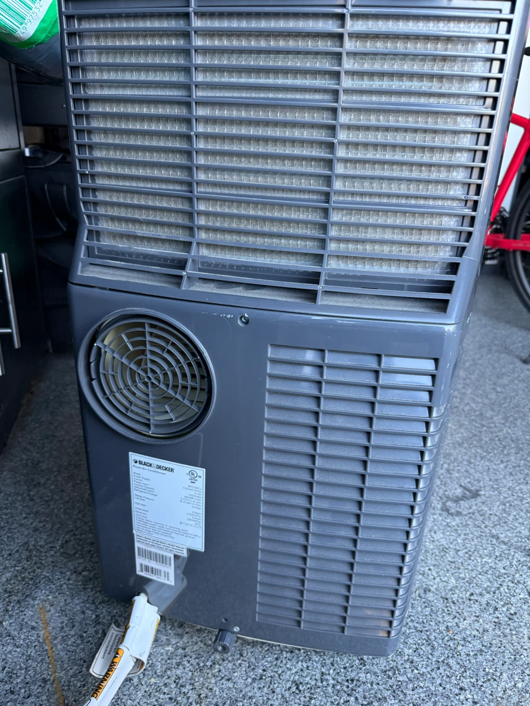 Black & Decker 8,000 BTU Portable AC / Fan - Untested / As-Is - photo 5