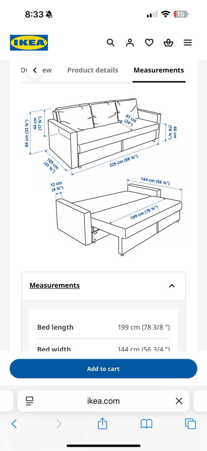 IKEA Sofa Bed - photo 3