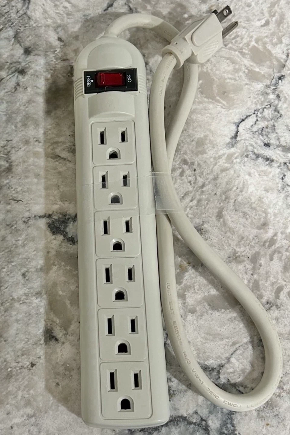 Multi Plug Power Bar (2ft cord)