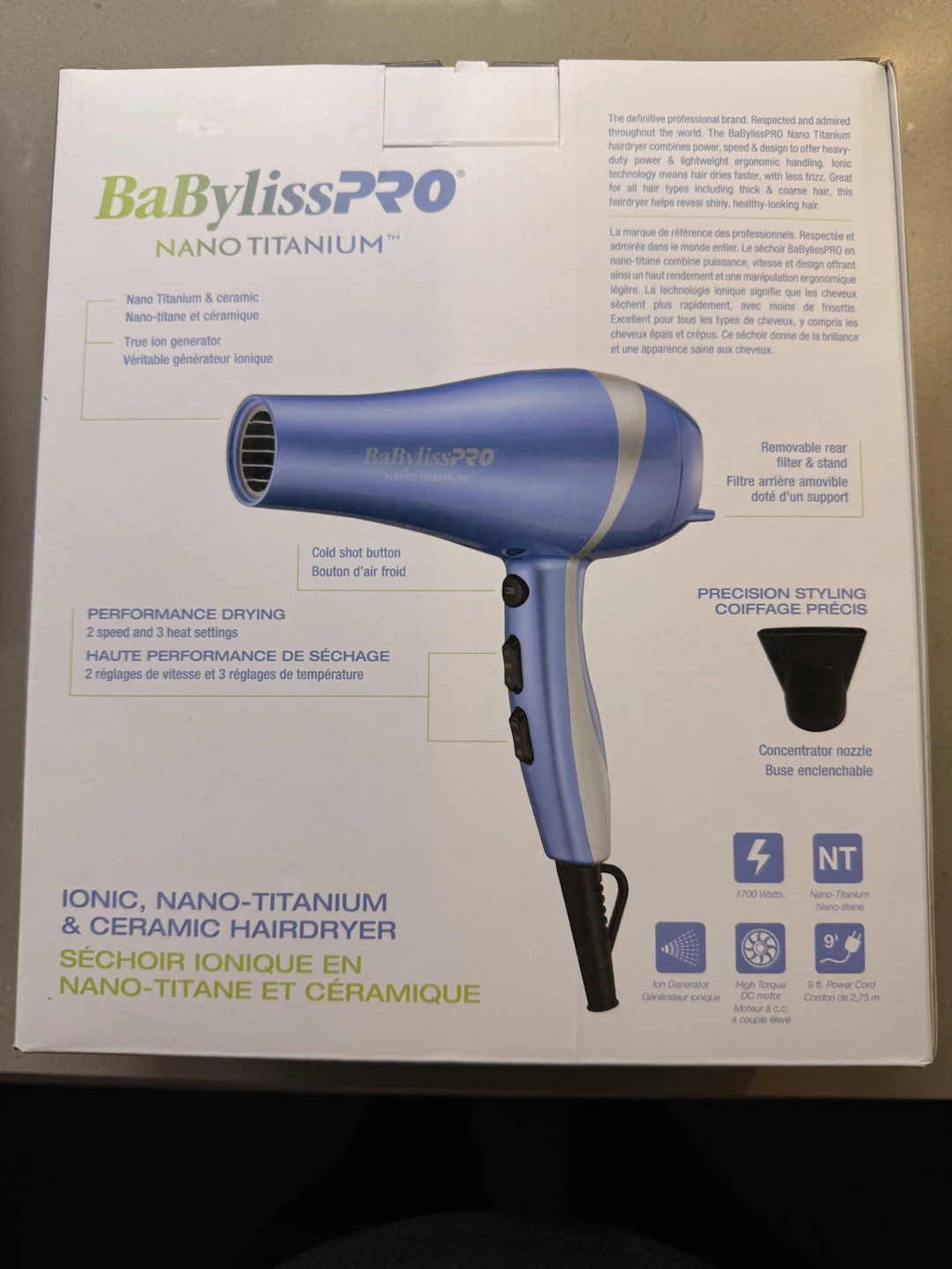 BaBylissPRO Nano Titanium Hair Dryer - photo 2