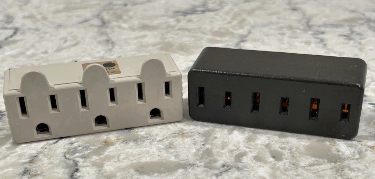 Pair of Multi Outlet Power Blocks (2 Prong and 3 Prong)
