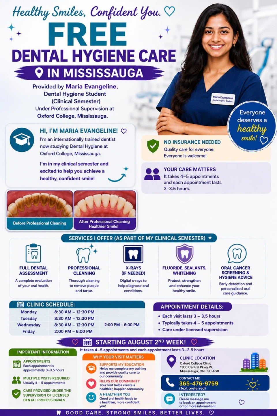 Free Dental Hygiene Care in Mississauga