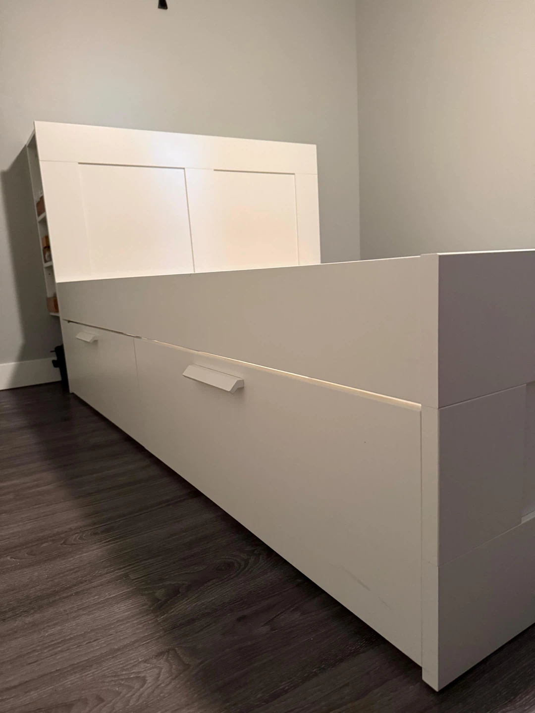 White Queen Storage Bed Frame - photo 2