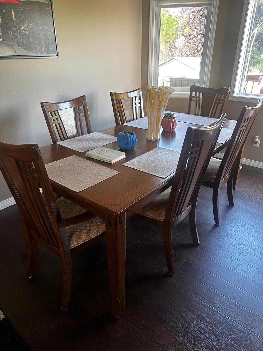 Wooden Dining Set with 6 Chairs - photo 4