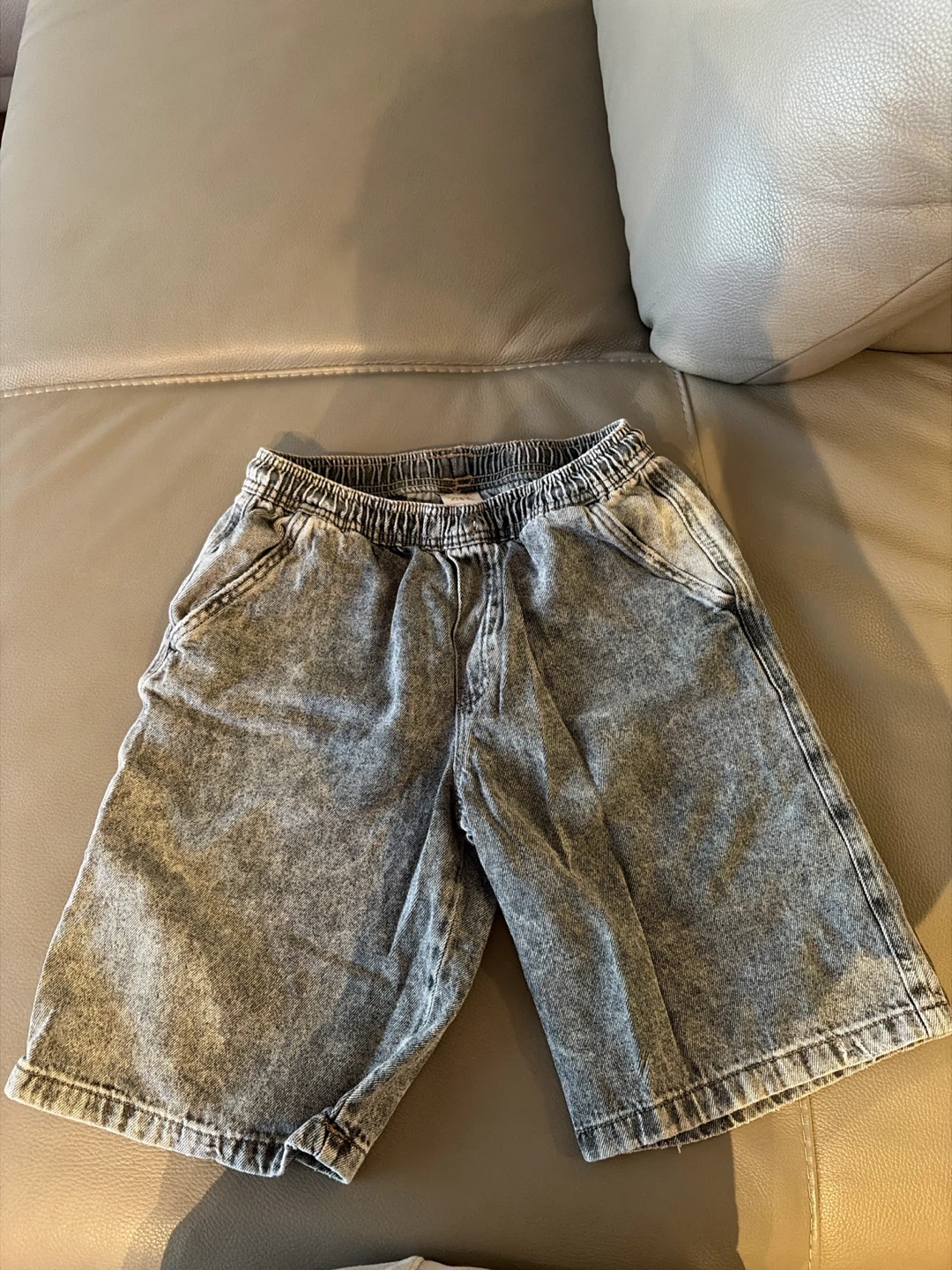 ZARA Acid Wash Denim Shorts - Size 13-14 Youth boy