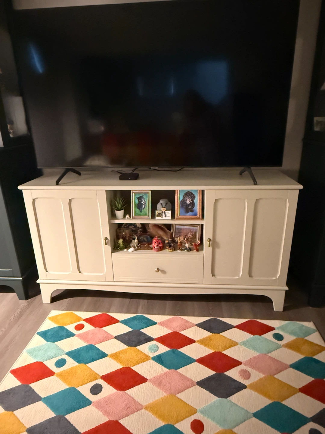 Cream Media Console