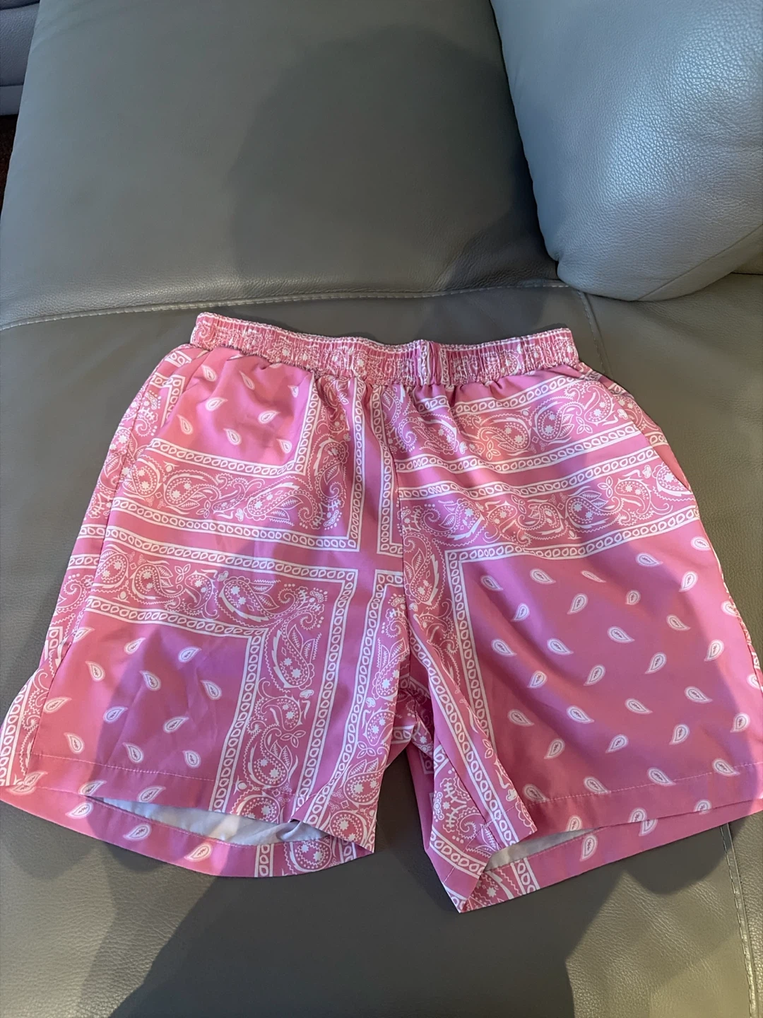 Pink Bandana Print Shorts