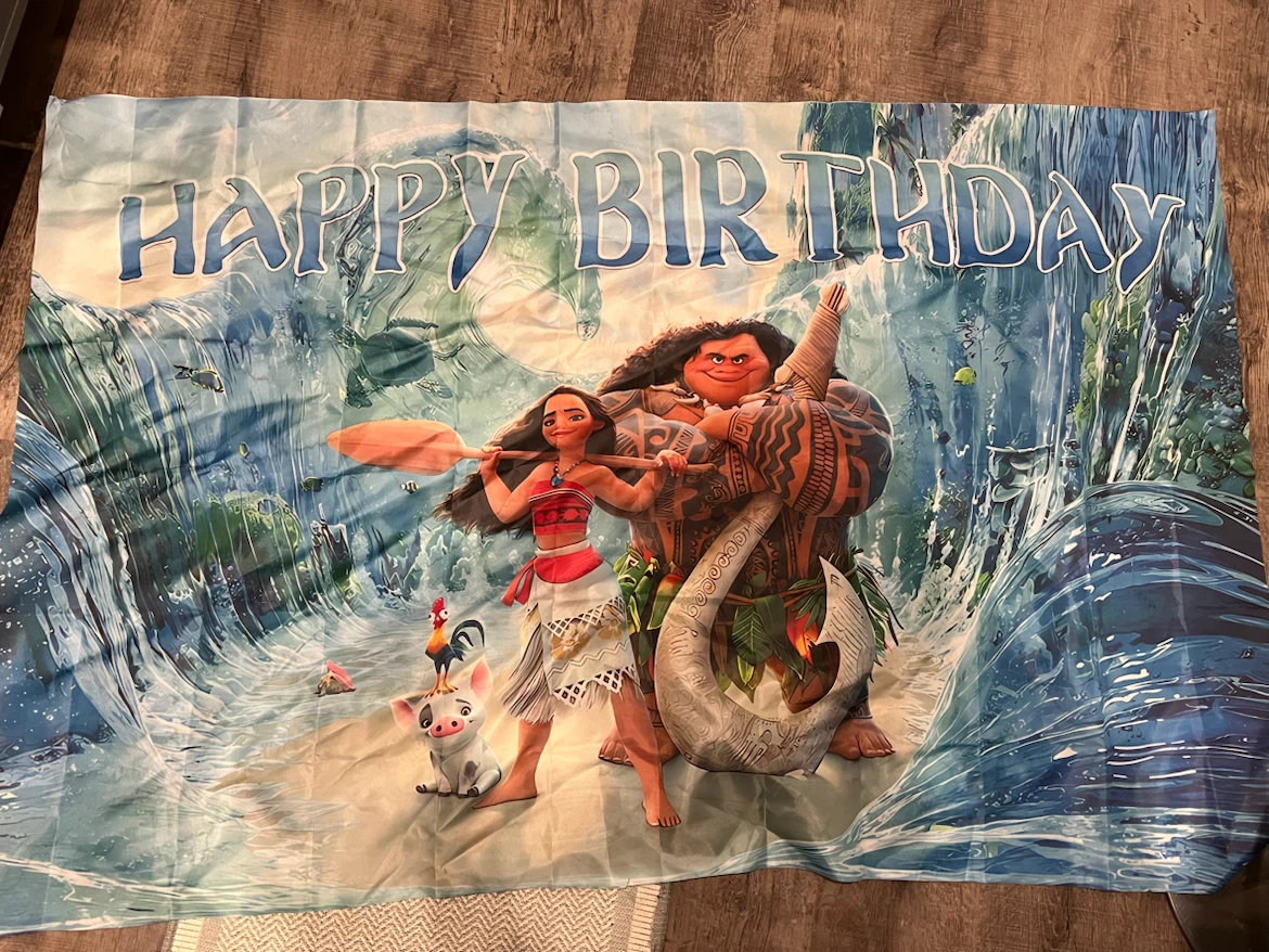 Moana Happy Birthday Banner and Party Decorations - photo 4
