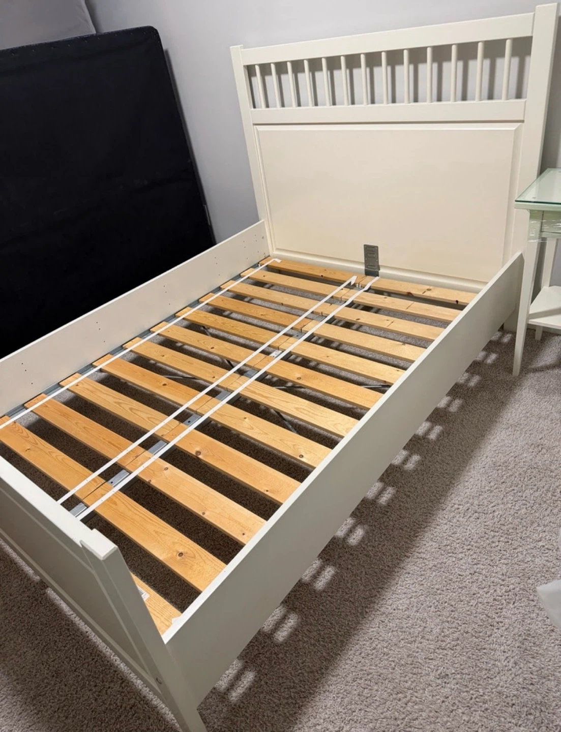 IKEA full double bed frame in white