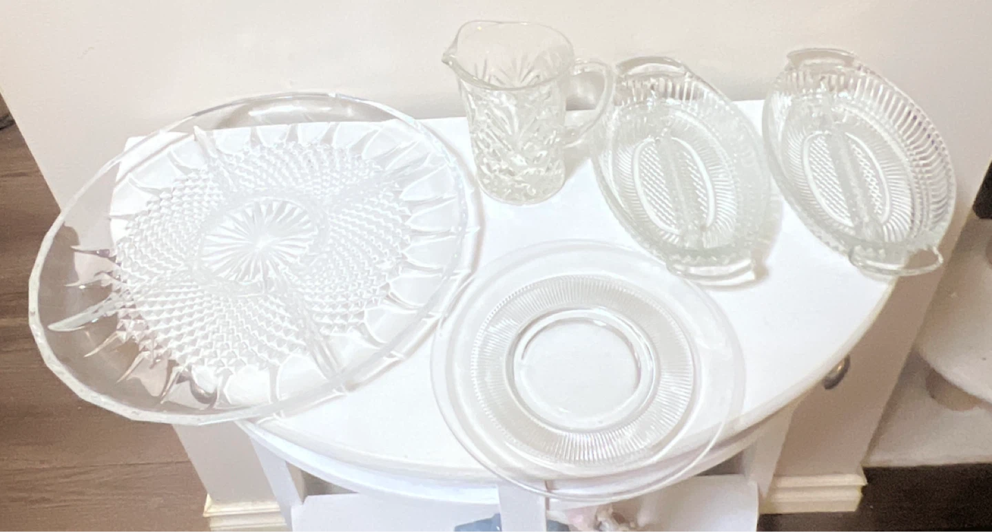 Vintage Serving Platter/Carafe Lot