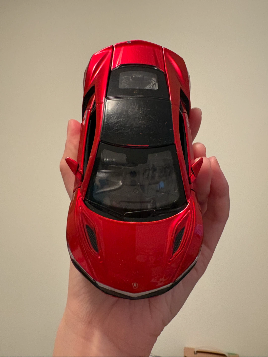 Red Die-Cast Acura NSX Toy Car