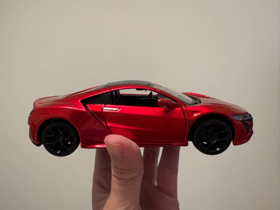 Red Die-Cast Acura NSX Toy Car - photo 2