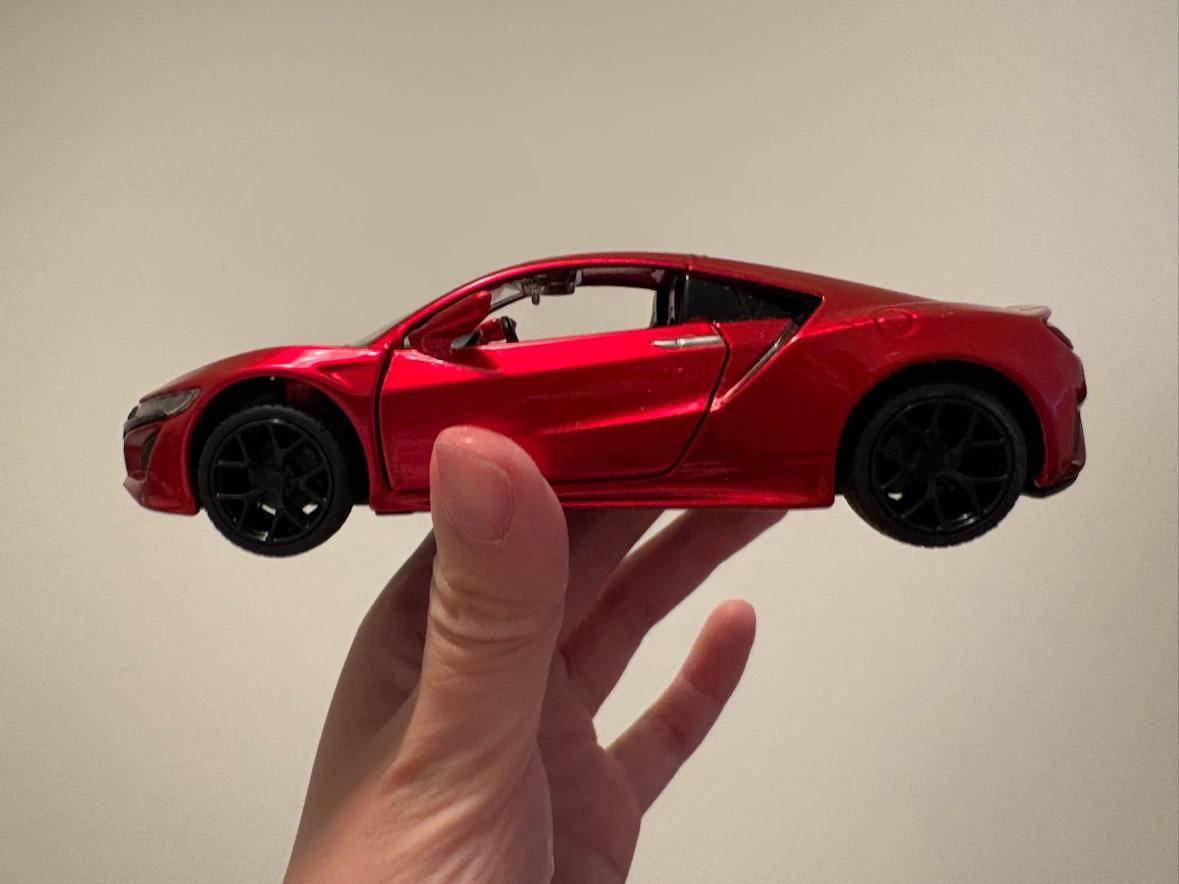 Red Die-Cast Acura NSX Toy Car - photo 3