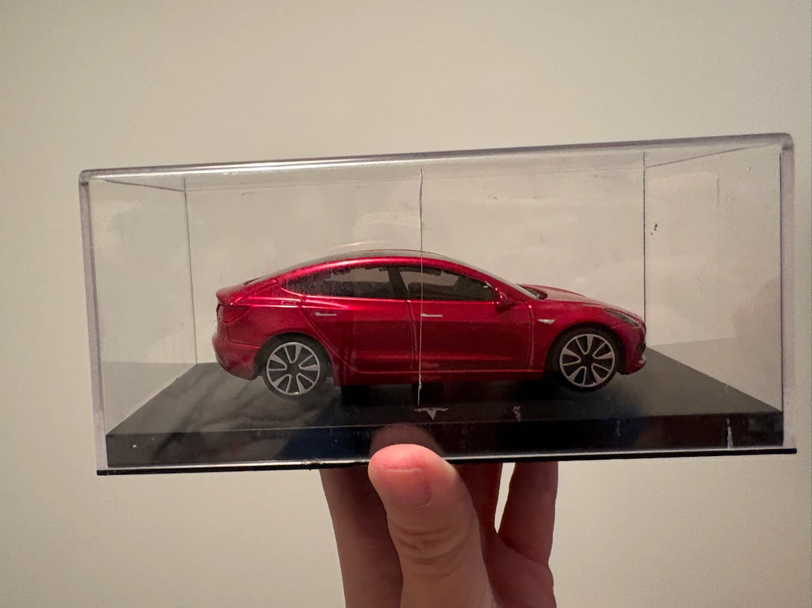 Red Tesla Model 3 Diecast Car Model