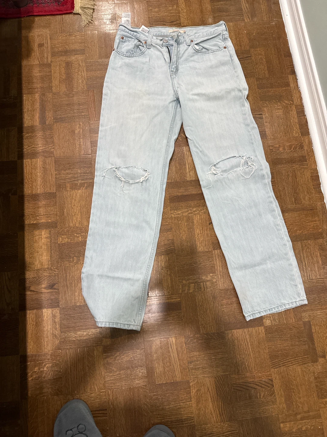 Levi's Low Pro Straight Jeans - Light Wash - Size 28