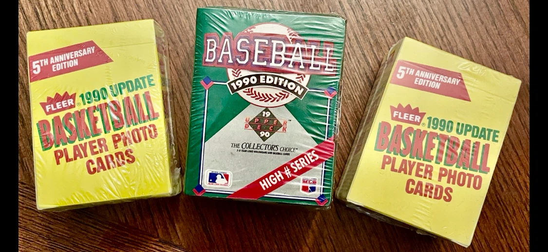 Three 1990 high number sets