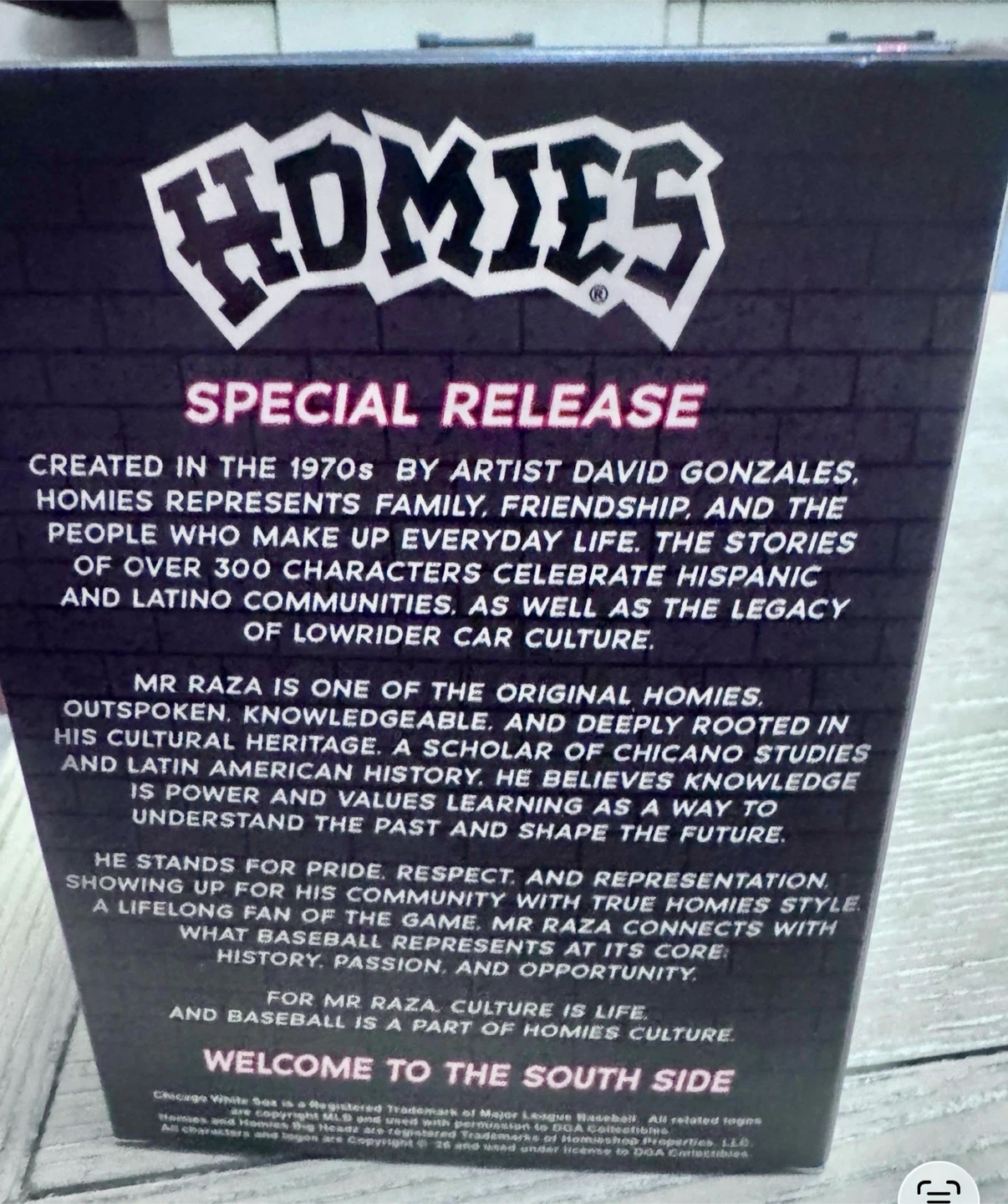 White Sox Homies Big Headz Mr. Raza Vinyl Figure - photo 3