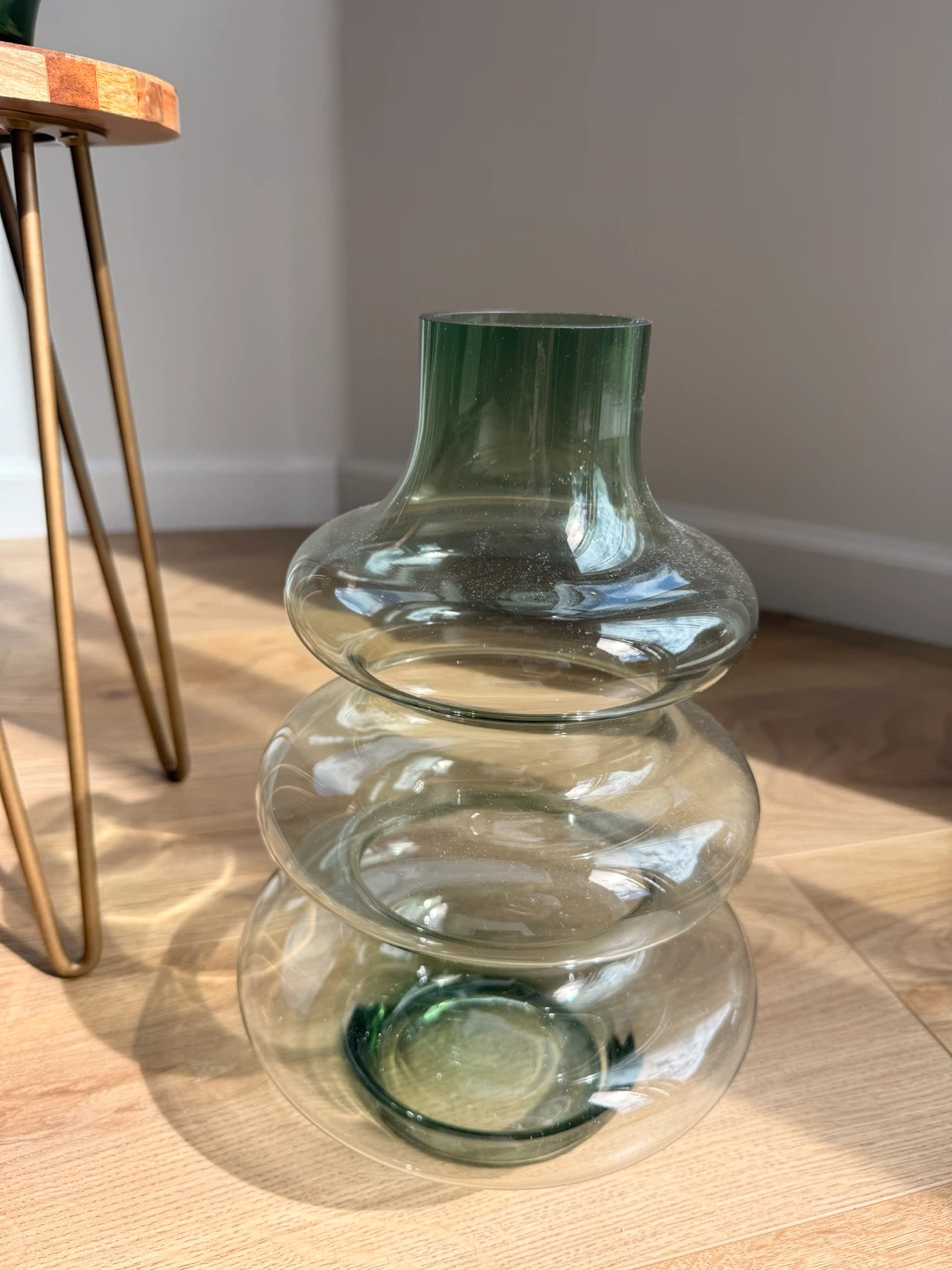 Modern Green Glass Bubble Vase (Each) 💚 - photo 3